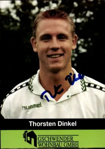 Autogrammkarte Fußballer Thorsten Dinkel, 1. FC 05 Schweinfurt, Autogramm