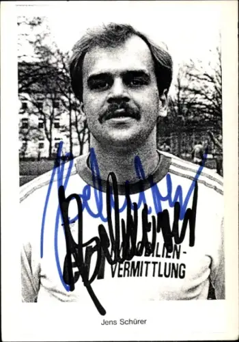 Autogrammkarte Fußballer Jens Schürer, 1. FC 05 Schweinfurt, Autogramm