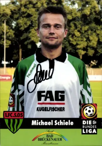 Autogrammkarte Fußballer Michael Schiele, 1. FC 05 Schweinfurt, Autogramm