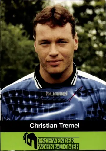 Autogrammkarte Fußballer Christian Tremel, 1. FC 05 Schweinfurt, Autogramm