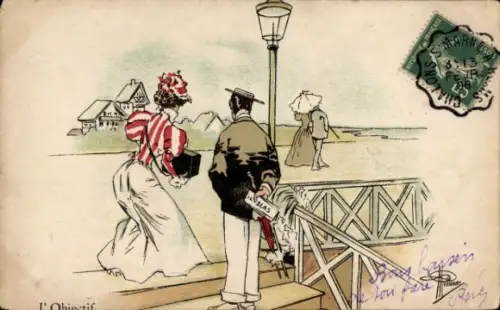 Künstler Ak Guillaume, Albert, L'Objectif