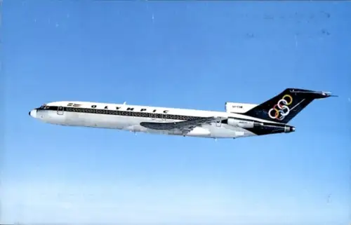 Ak Griechisches Passagierflugzeug, Olympic Airways, Boeing 727 200