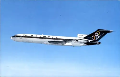 Ak Griechisches Passagierflugzeug, Olympic Airways, Boeing 727 200