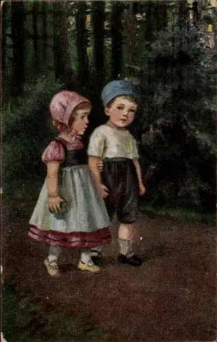 Künstler Ak Blombach, C., Brüderchen und Schwesterchen