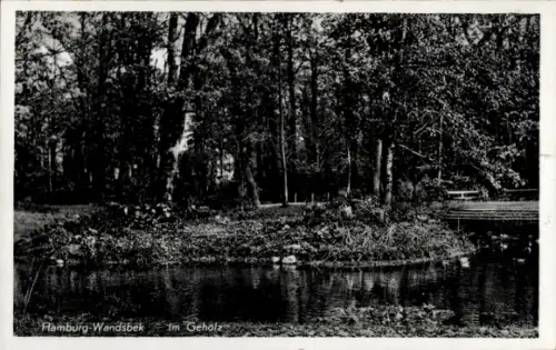 Ak Hamburg Wandsbek, Im Gehölz