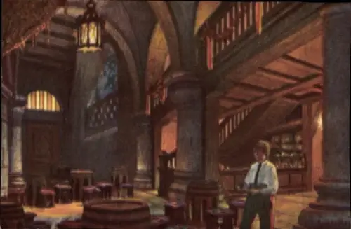 Künstler Ak Berlin Tiergarten, Potsdamer Platz, Haus Vaterland, Innenansicht