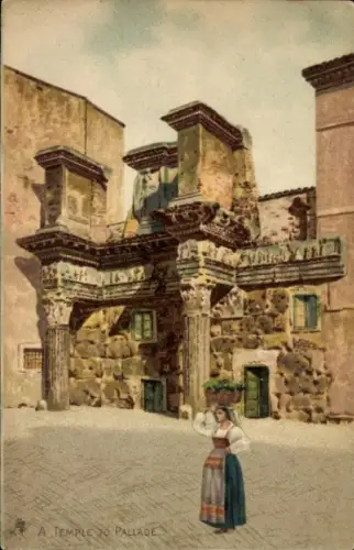Künstler Litho Richter, Ernesto, Roma Rom Lazio, Il Tempio di Pallade
