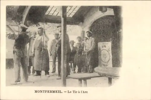 CPA Montfermeil Seine Saint Denis, Le Tir à l'Arc