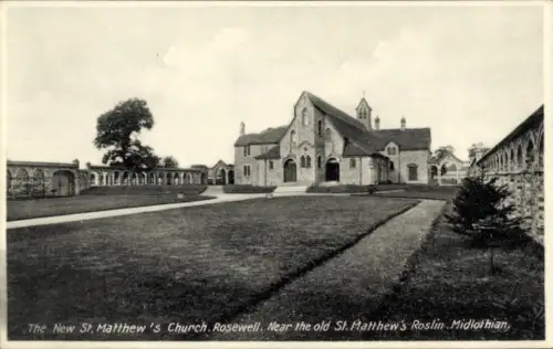 Ak Midlothian Schottland, New St. Matthew's Church, Rosewell