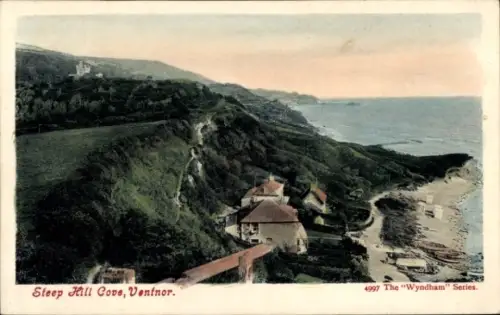 Ak Ventnor Isle of Wight England, Steep Hill Cove,  Küstenlandschaft, Wyndam Serie