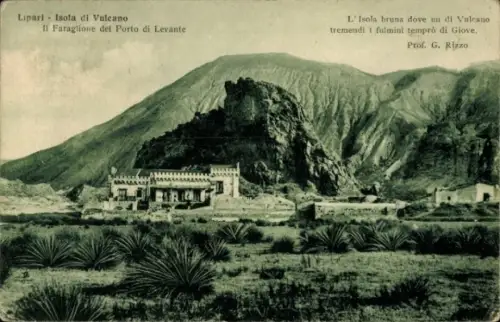 Ak Canneto di Lipari Sicilia, Gesamtansicht