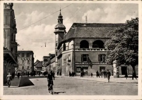 Ak Maribor Marburg an der Drau Slowenien, Burggasse