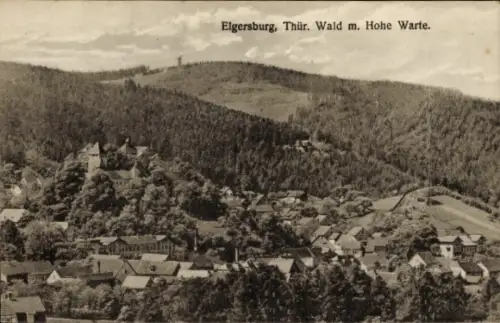 Ak Elgersburg in Thüringen,  Thüringen, Wald, Hohe Warte, Landschaft, 