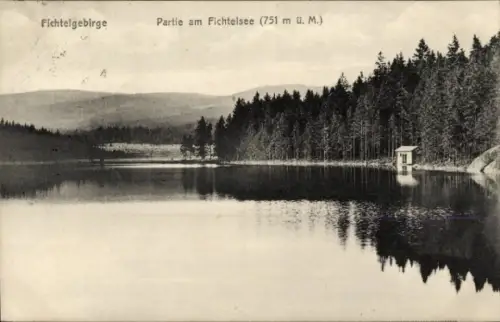 Ak Fichtelberg im Fichtelgebirge Oberfranken, Fichtelsee