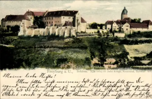 Ak Freyburg an der Unstrut, Schloss Freyburg, Verlag & Vogel, Kunstanstalt, 528