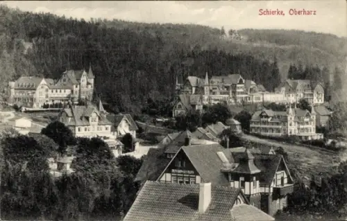 Ak Schierke Wernigerode am Harz, Panorama