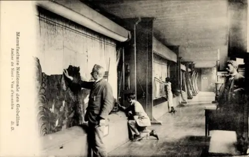 Ak Paris XIII., Manufacture Nationale des Goebelins, Atelier du Nord, Vue d'ensemble