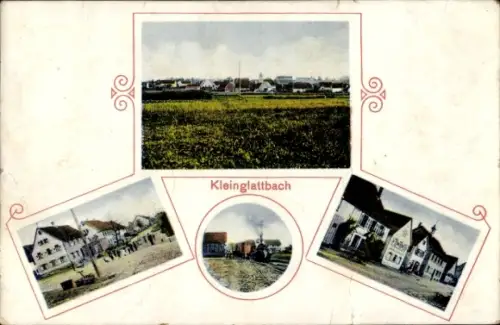 Ak Kleinglattbach Vaihingen an der Enz,  Landschaft, drei Bilder, 