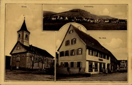 Ak Fichtenberg in Württemberg, Kirche,  Th. Röck, 