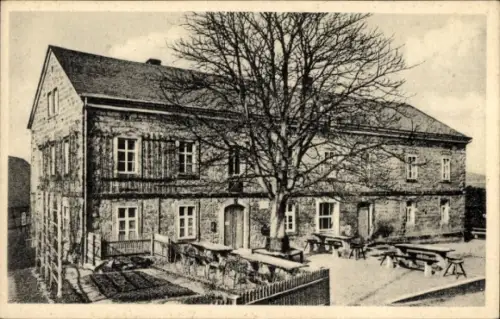 Ak Ostrau Bad Schandau Sächsische Schweiz, Rudi Hempel Wanderheim