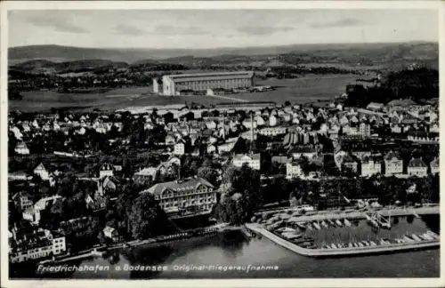 Ak Friedrichshafen am Bodensee, Fliegeraufnahme