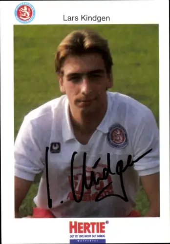 Autogrammkarte Fußballer Lars Kindgen, SV Wuppertal, Autogramm