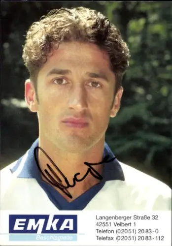 Autogrammkarte Fußballer Semsudin Dacic, SV Wuppertal, Autogramm