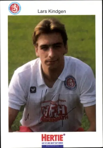 Autogrammkarte Fußballer Lars Kindgen, SV Wuppertal, Autogramm