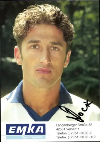 Autogrammkarte Fußballer Semsudin Dacic, SV Wuppertal, Autogramm