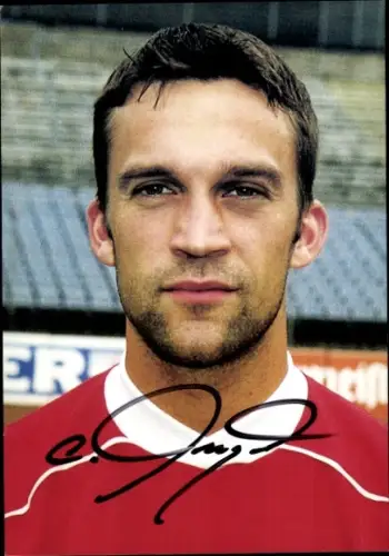 Autogrammkarte Fußballer Christoph Dengel, SV Wuppertal, Autogramm