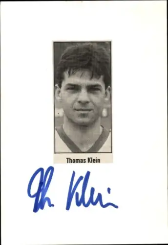Autogramm Fußballer Thomas Klein, Portrait