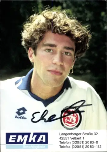 Autogrammkarte Fußballer Andreas Elsenrath, SV Wuppertal, Autogramm