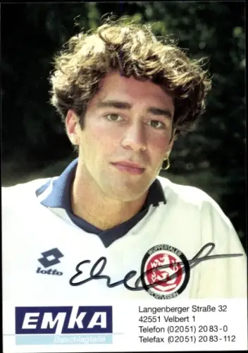 Autogrammkarte Fußballer Andreas Elsenrath, SV Wuppertal, Autogramm