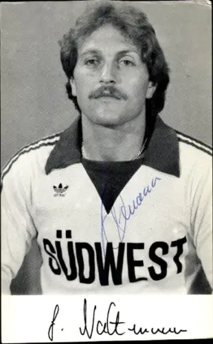 Autogrammkarte Fußballer Jürgen Nachtmann, VfR Wormatia 08 Worms, Autogramm