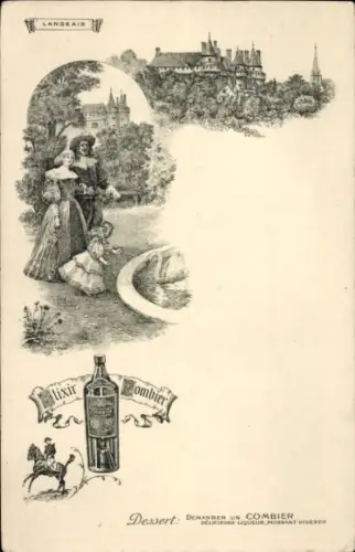 Litho Langeais Indre et Loire, Elixier J. Combier, delicieuse Liqueur, Puissant Digestif