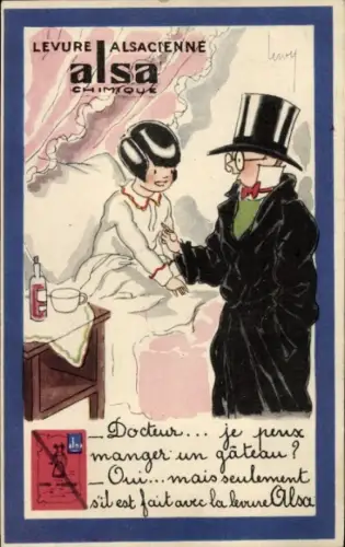 CPA Reklame, Levure Alsacienne Alsa