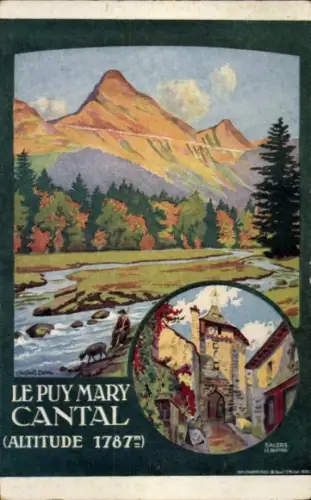 Künstler CPA Auvergne, Le Puy Mary