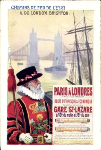 Künstler Ak London, State & London Brighton Railways