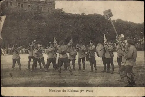 Ak Oberhoffen sur Moder Oberhofen Elsass Bas Rhin, Französisches Militärorchester Klebsau, 1. Preis