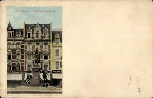 Präge Ak Düsseldorf am Rhein, Moltke-Denkmal