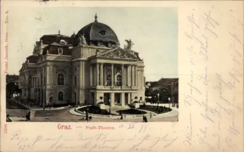 Ak Graz Steiermark, Stadt-Theater   von Franz Jamnik, Nr. 6