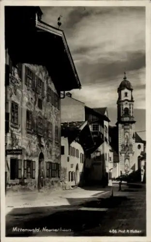 Ak Mittenwald in Oberbayern, Neunerhaus
