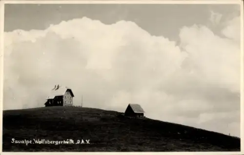 Foto Ak Kärnten, Wolfsberger Hütte ÖAV auf der Saualpe