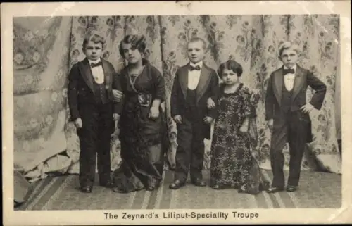 Ak The Zeynard's Liliput-Speciality Troupe, Variete