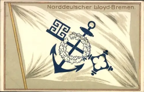 Präge Ak Norddeutscher Lloyd Bremen, Anker