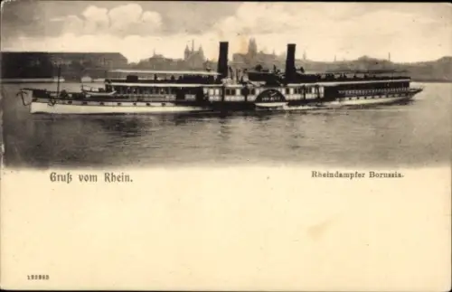 Ak Rhein, Rheindampfer Borussia