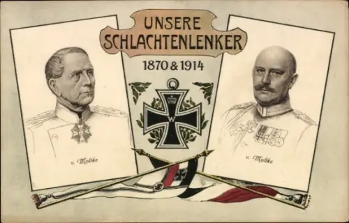 Ak Heerführer, von Moltke, Schlachtenlenker, Eisernes Kreuz