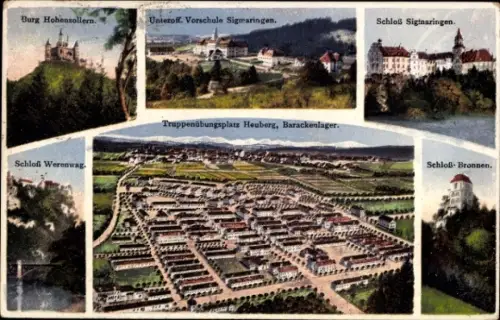 Ak Stetten am kalten Markt, Lager Heuberg, Truppenübungsplatz, Schloss Werenwag, Sigmaringen