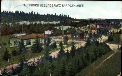 Ak Elsenborn Bütgenbach Wallonien Lüttich, Truppenübungsplatz, Barackenlager