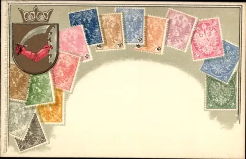 Briefmarken Ak Bosnien Herzegowina, Wappen